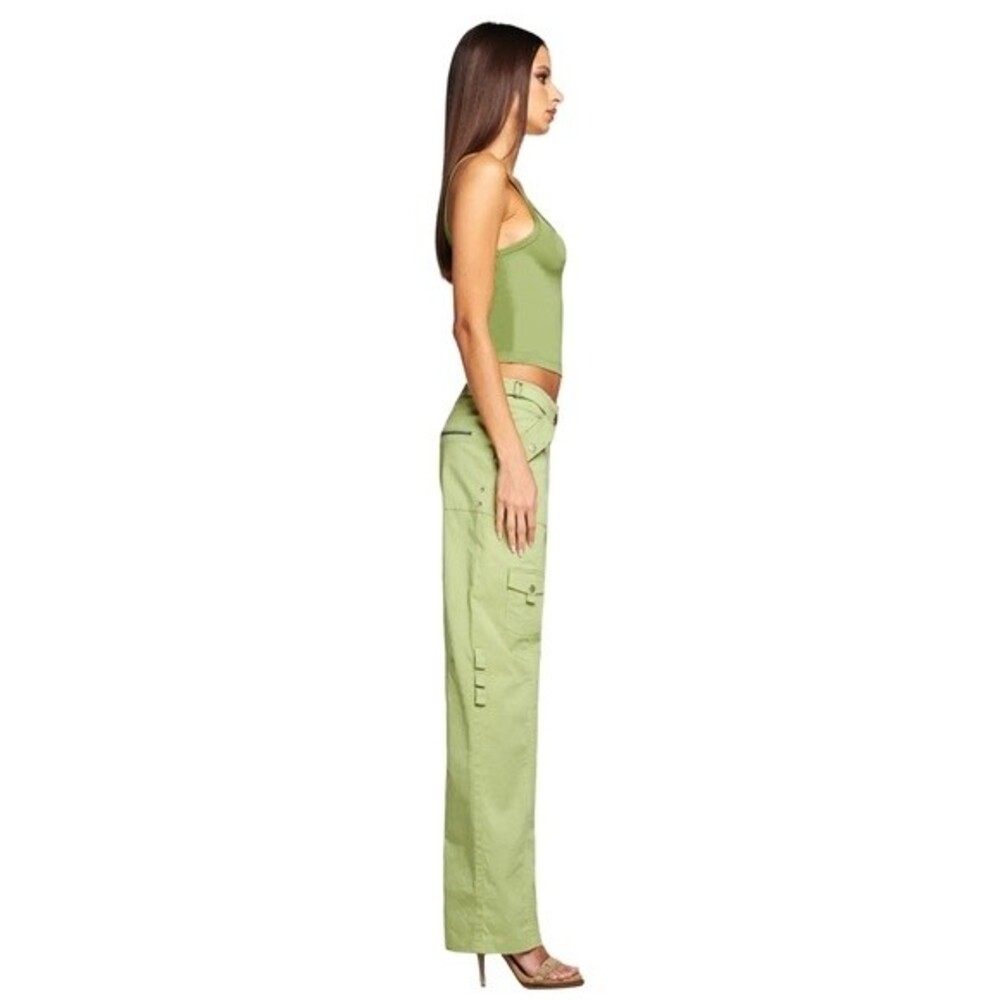 I. AM. GIA. Jetta Cargo Y2K 90s Pants in Matcha Green XS - Picture 4 of 16